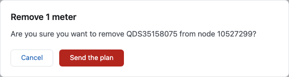 The question before a removal is sent